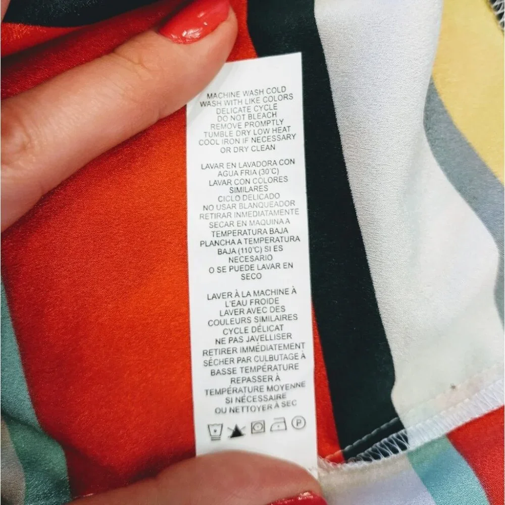 Women's Kensie Striped Blouse - Size Small - Picture 5 of 7